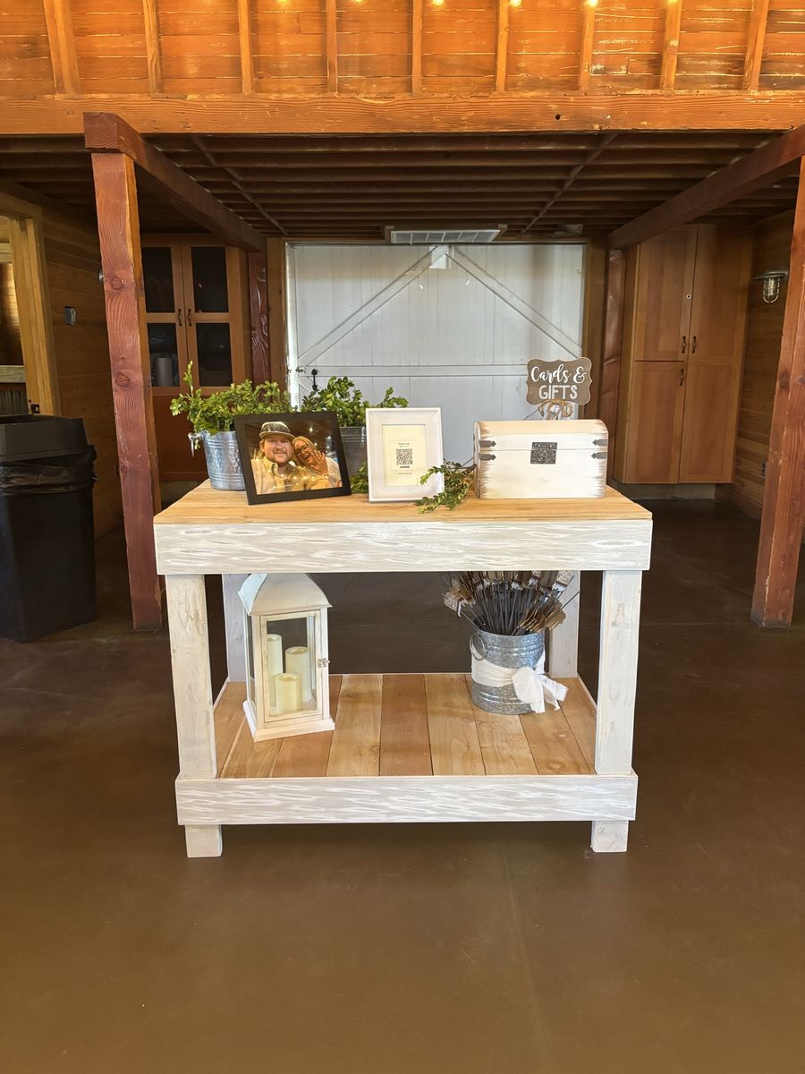 Decorative tables.