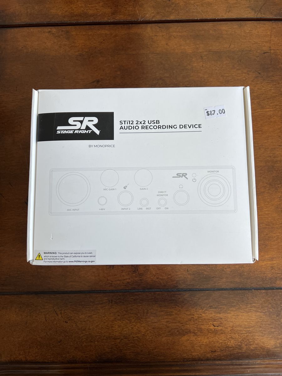Audio Recording Interface Device (STi12 2x2 USB)
