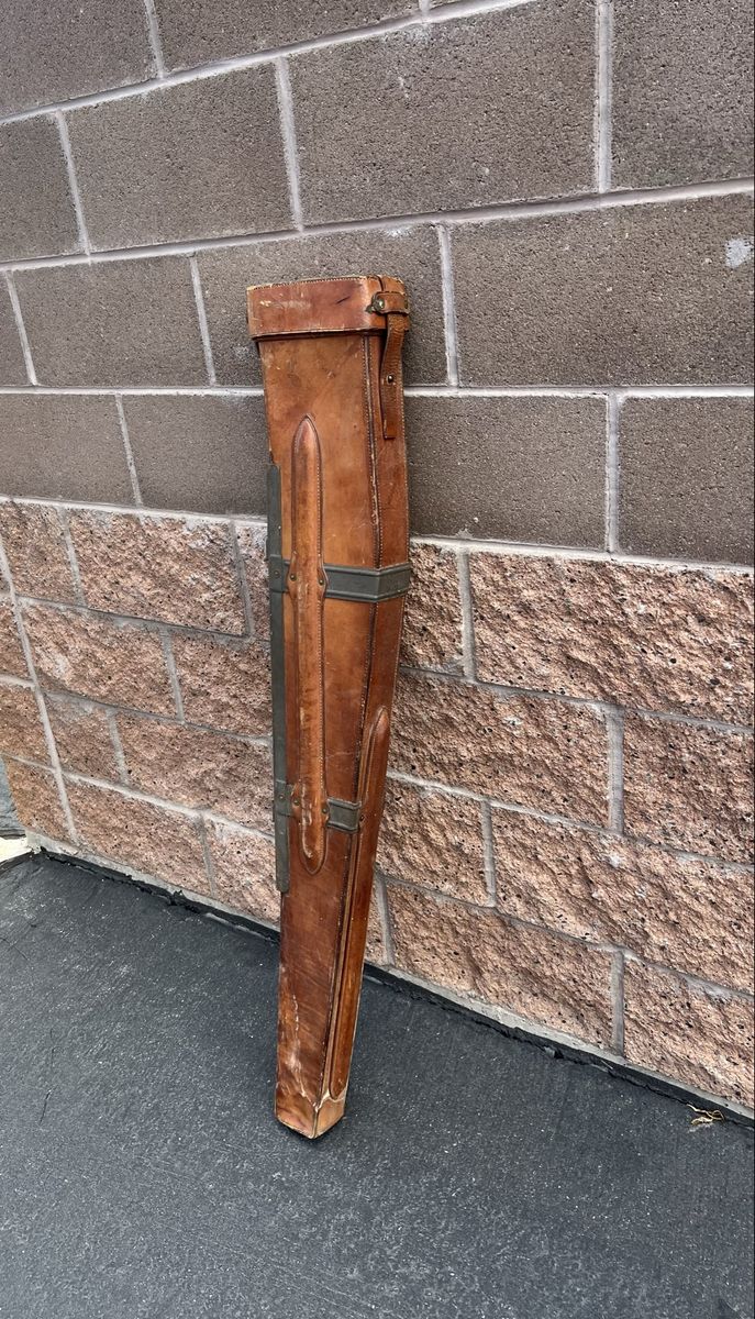 WWII Browning Automatic Rifle BAR Leather Scabbard Gun Case D6065
