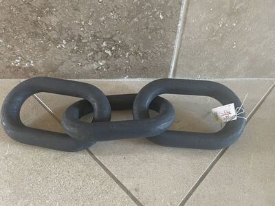 Chunky Wood Chain Link Painted Black - 2 Avail.