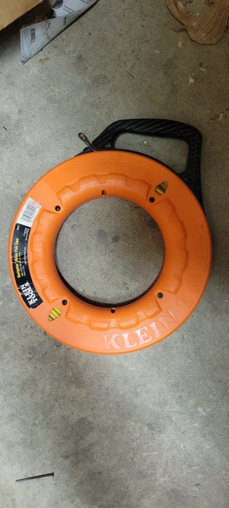 Klein Tools 56005 Navigator Nylon Fish Tape 50ft - Durable Electrician's Tool