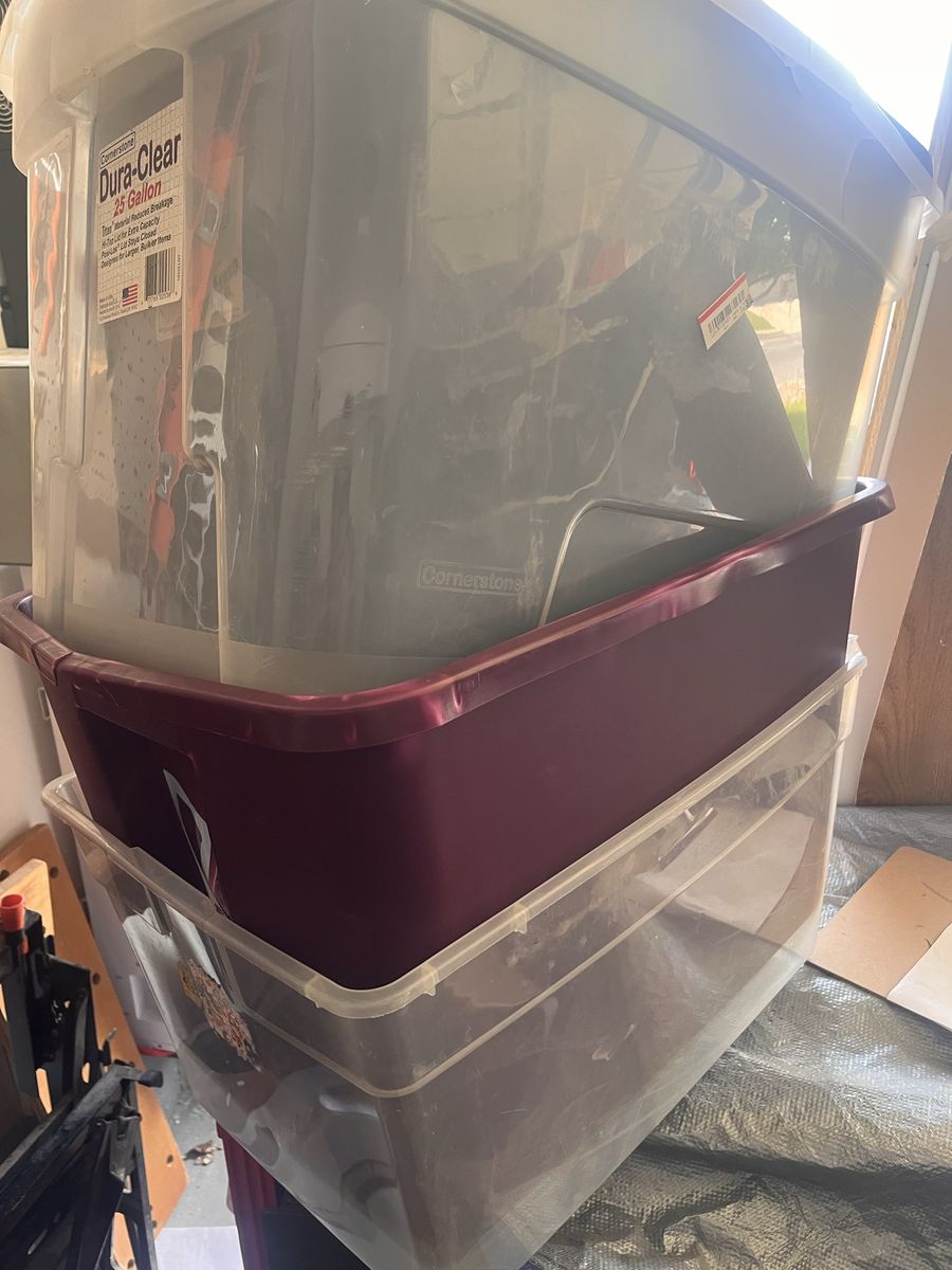 Plastic bins