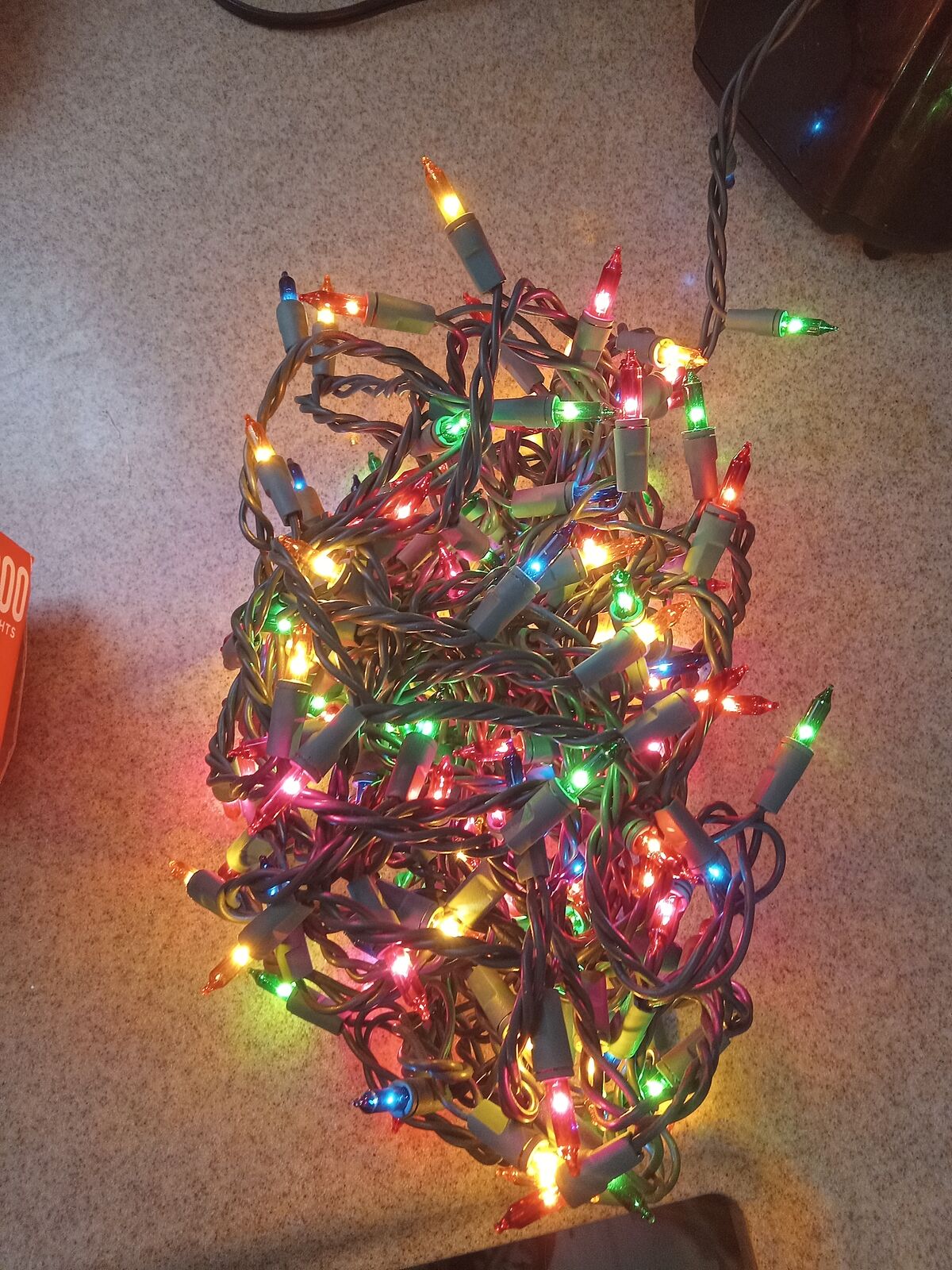 Mini Christmas lights for sale. From last year, various colors and lengths