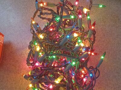 Mini Christmas lights for sale. From last year, various colors and lengths