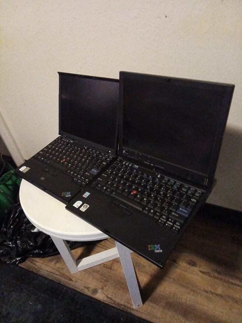 Vintage IBM ThinkPad Laptops - Set of 2