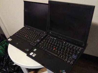 Vintage IBM ThinkPad Laptops - Set of 2