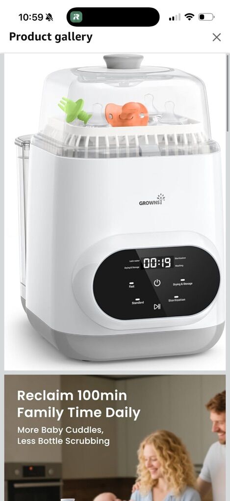 Grownsy Bottle Washer, Sterilizer, and Dryer