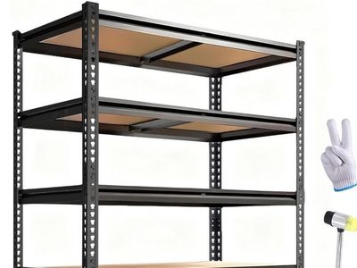 5-Tier Heavy Duty Storage Rack Shelf 485LBS Capacity Per Shelf