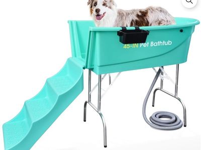 PET GROOMING BATHTUB W/STAIRS
