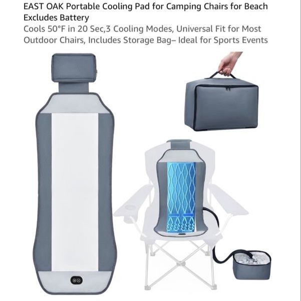 Portable Cooling Pad for Camping Chairs