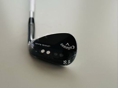 Callaway Jaws Raw 56 Degree 12X Wedge Dynamic Gold Steel Shaft Golf Club New