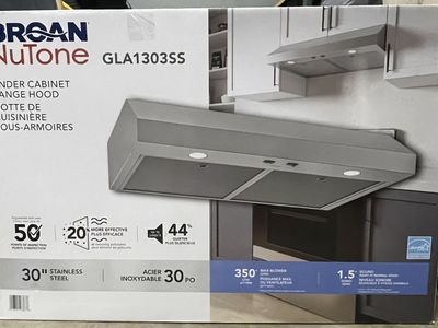 *NEW* Broan 30 inch Convertible 350-CFM StainlessSteel Under Cabinet Range Hood