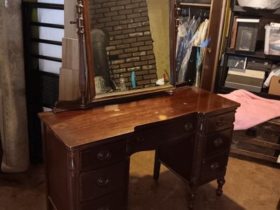 Antique vanity mirror