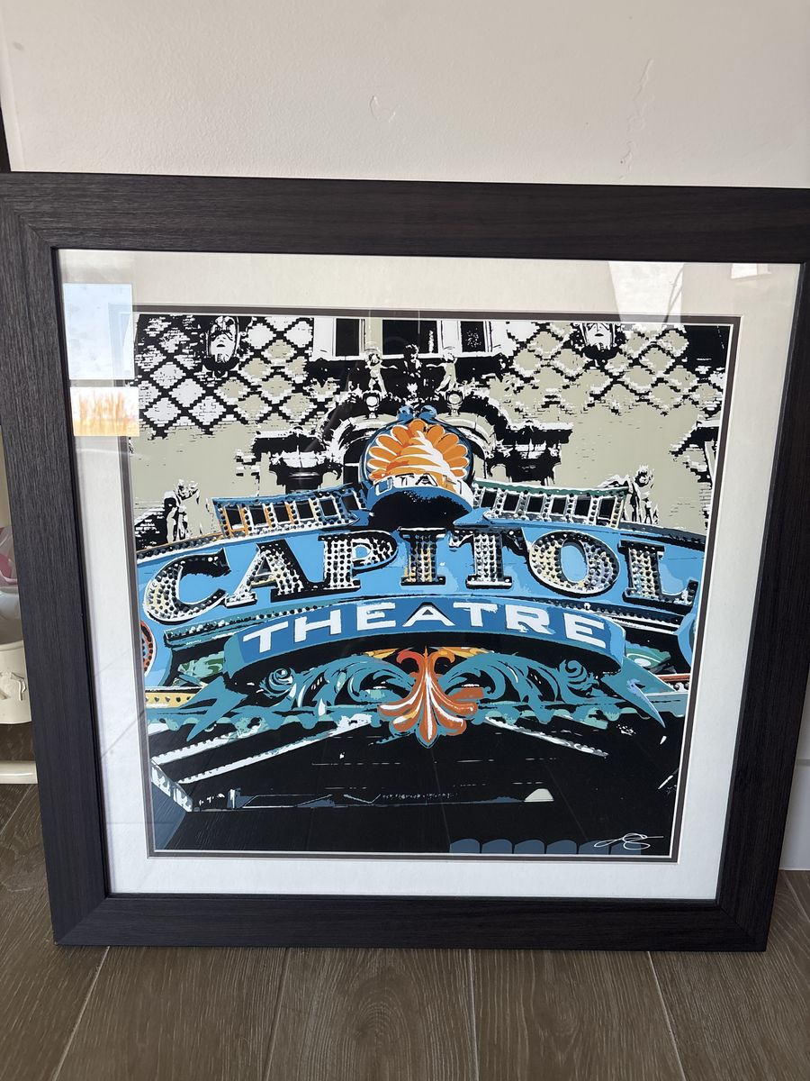 Capital theatre framed nostalgic print
