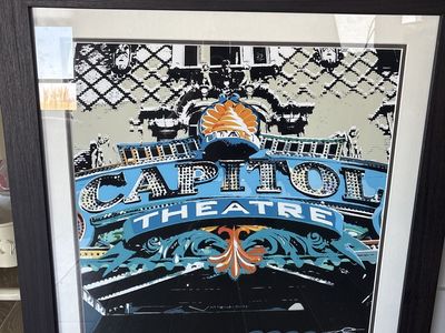 Capital theatre framed nostalgic print