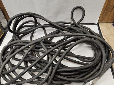 Heavy-Duty Black Welding Cable Lead with Inline Connector