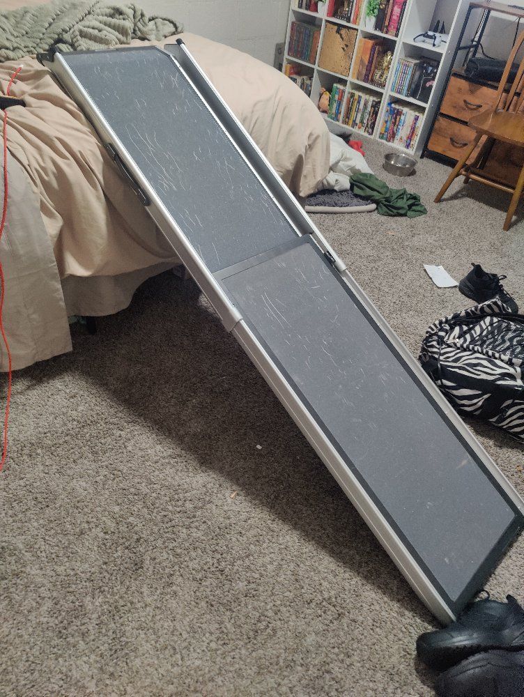 PetSafe Happy Ride Telescoping Dog Ramp for car - Gray/Silver, Portable