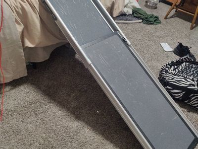 PetSafe Happy Ride Telescoping Dog Ramp for car - Gray/Silver, Portable