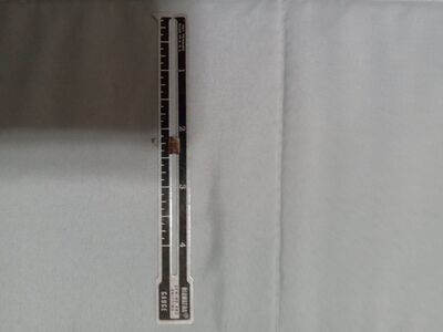 Vintage aluminum sewing gauge