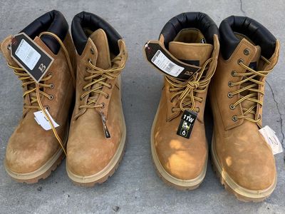 Timberland PRO Direct Attach 6" steelToe Wheat Work Boots Men's Size 11W-Boot Barn (Brand New price $169.99) $150 per pair…