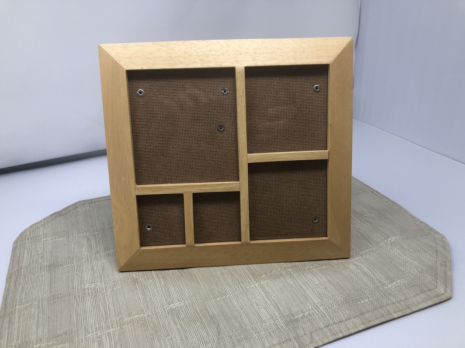 Multi-Photo Collage Frame - Light Oak Finish