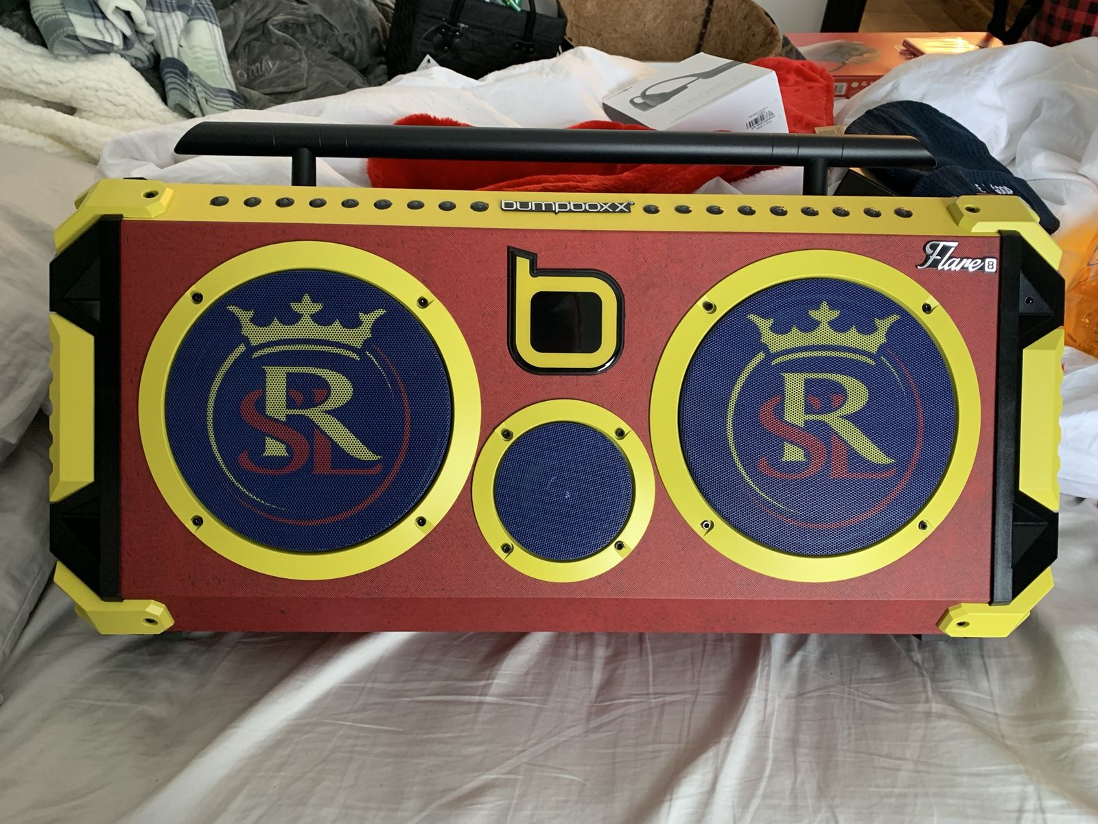 Bumpboxx Flair 8 Real Salt Lake themed Boombox