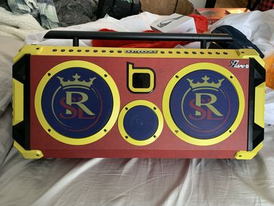 Bumpboxx Flair 8 Real Salt Lake themed Boombox