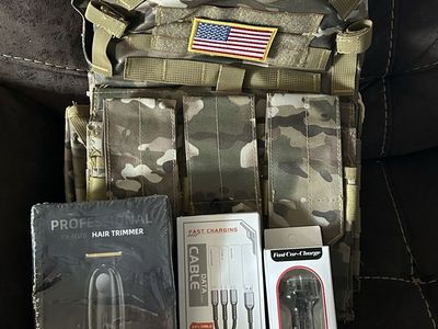 Professional YX-9018 Hair Trimmer + Fast Charging 3-in-1 Cable & Car Charger (New, Unused) plus army tactical vest included