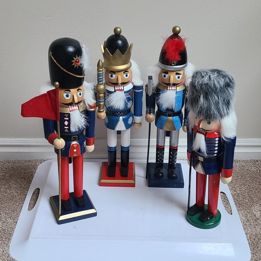4 Blue Nutcrackers