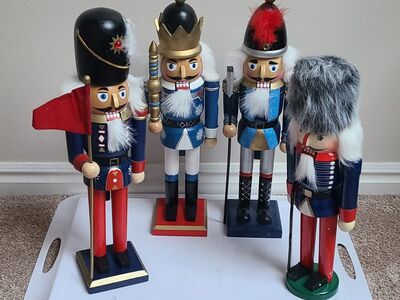 4 Blue Nutcrackers