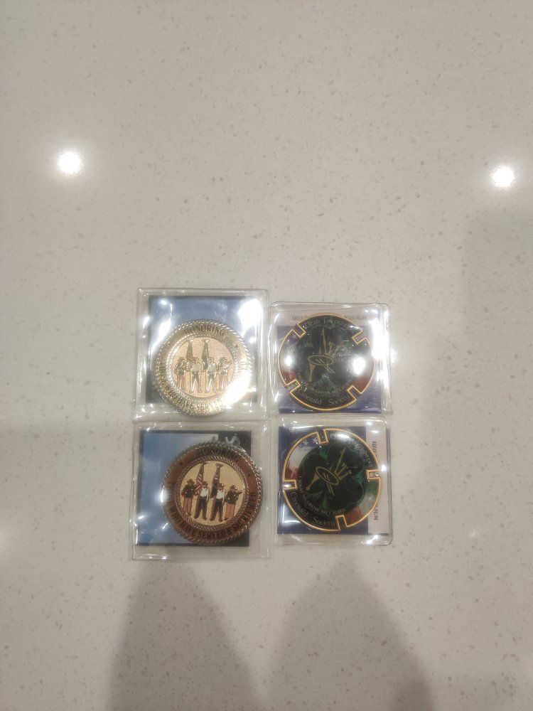 Utah Firefighters Emerald Society Commemorative Challenge Coins (Set of 4)