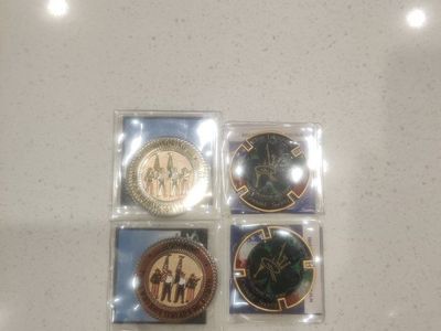 Utah Firefighters Emerald Society Commemorative Challenge Coins (Set of 4)