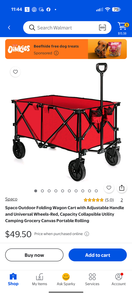 $30 New in Box Red Utility Wagon