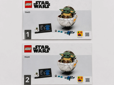 LEGO Star Wars 75403 Grogu Hover Pram Instruction Manuals Books 1 & 2 ONLY