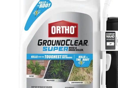 Ortho GroundClear Super Weed & Grass Killer, 1 Gallon, Kills to the Root, Comfort Wand ( missing the trigger sprayer)