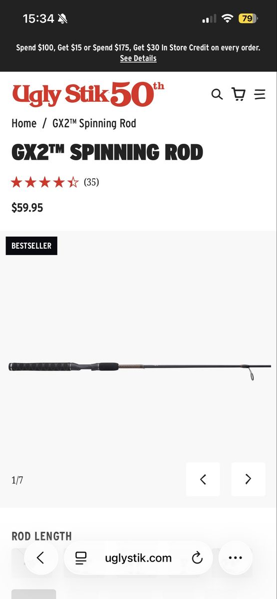 New ugly stik gx 2