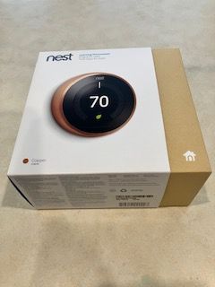 Nest Learning Thermostat 3rd Gen, Copper Finish - Smart Home Device
