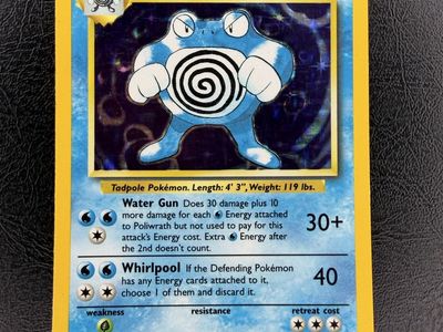 Poliwrath 13/102 Holo Base Set WOTC Pokemon Card LP