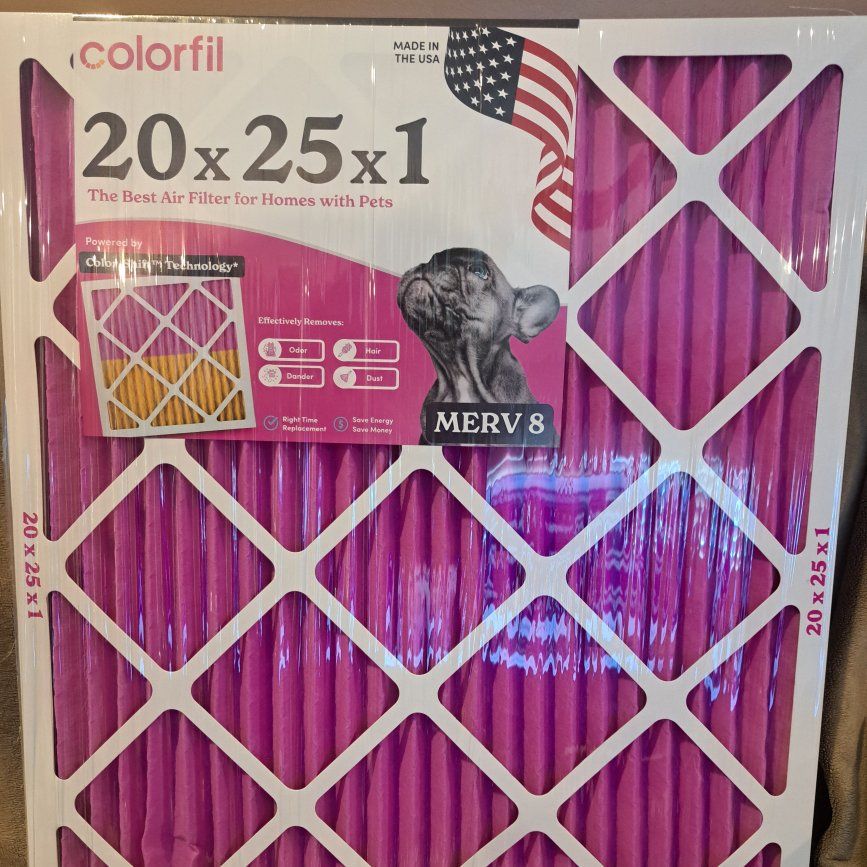 Furnace filter colorful 20×25×1
