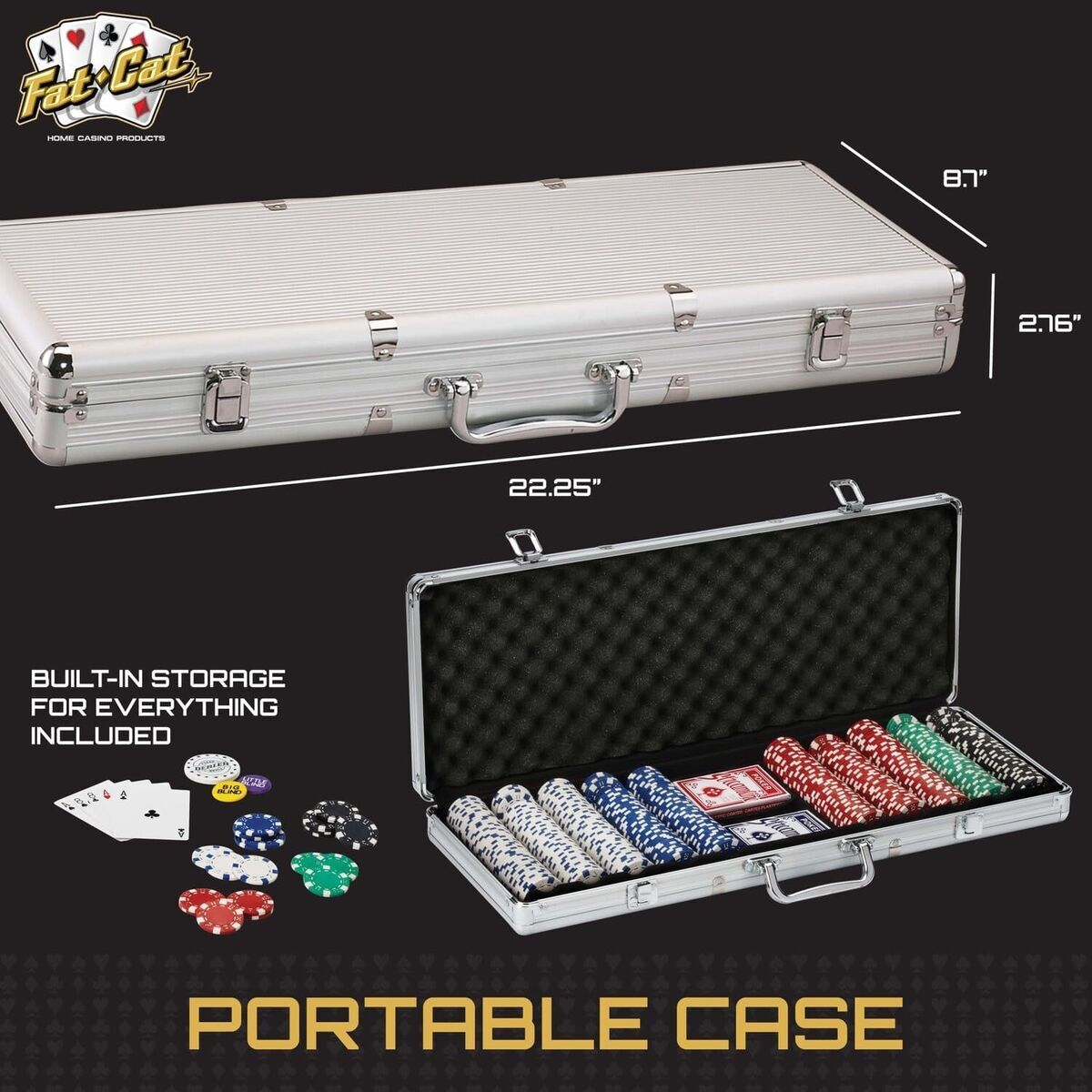 500 chip poker set new