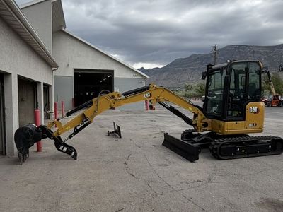 35 Class Mini Excavator for Rent. Cat 303.5 With Thumb and Blade