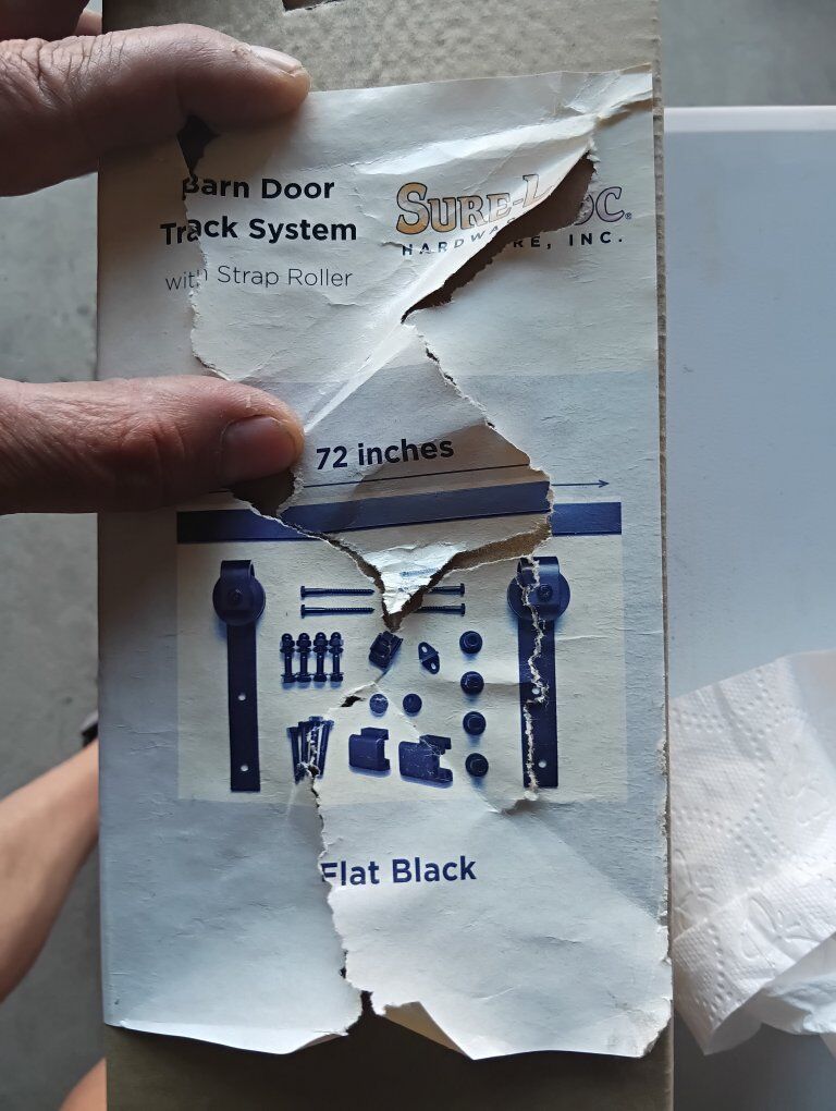Sure-Lock 72" Barn Door Tracking System New!