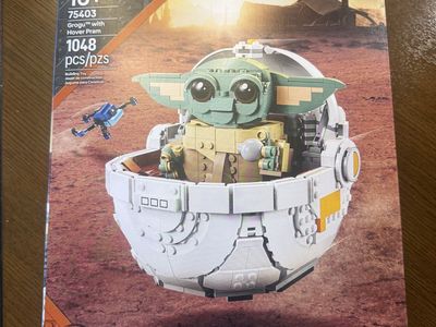 Grogu with Hover Pram Lego Set