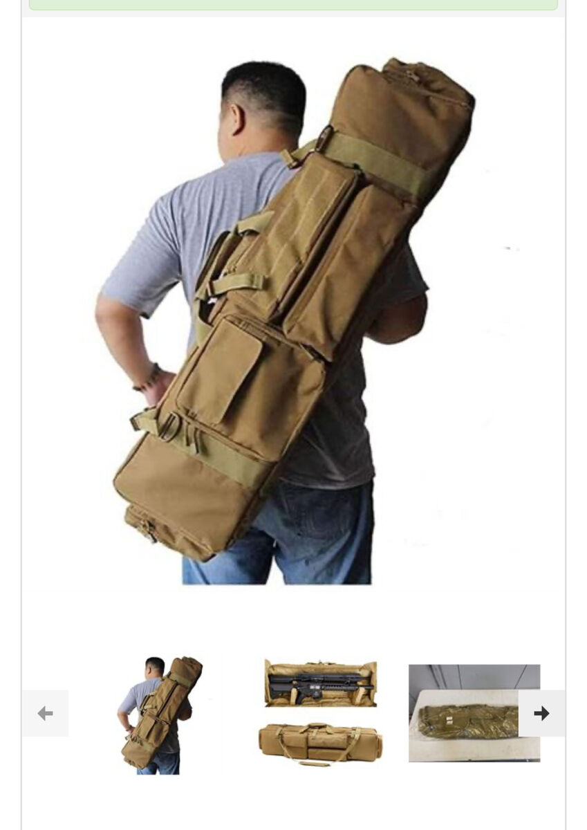 Two Rifle Capacity Tactical Storage Bag - Khaki