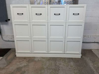 COSTCO BED & ROOM BRISBANE FULL LANDSCAPE WALL BED in WHITE!!