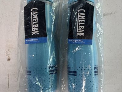 Pair of CamelBak Podium Chill Insulated Water Bottles - Blue