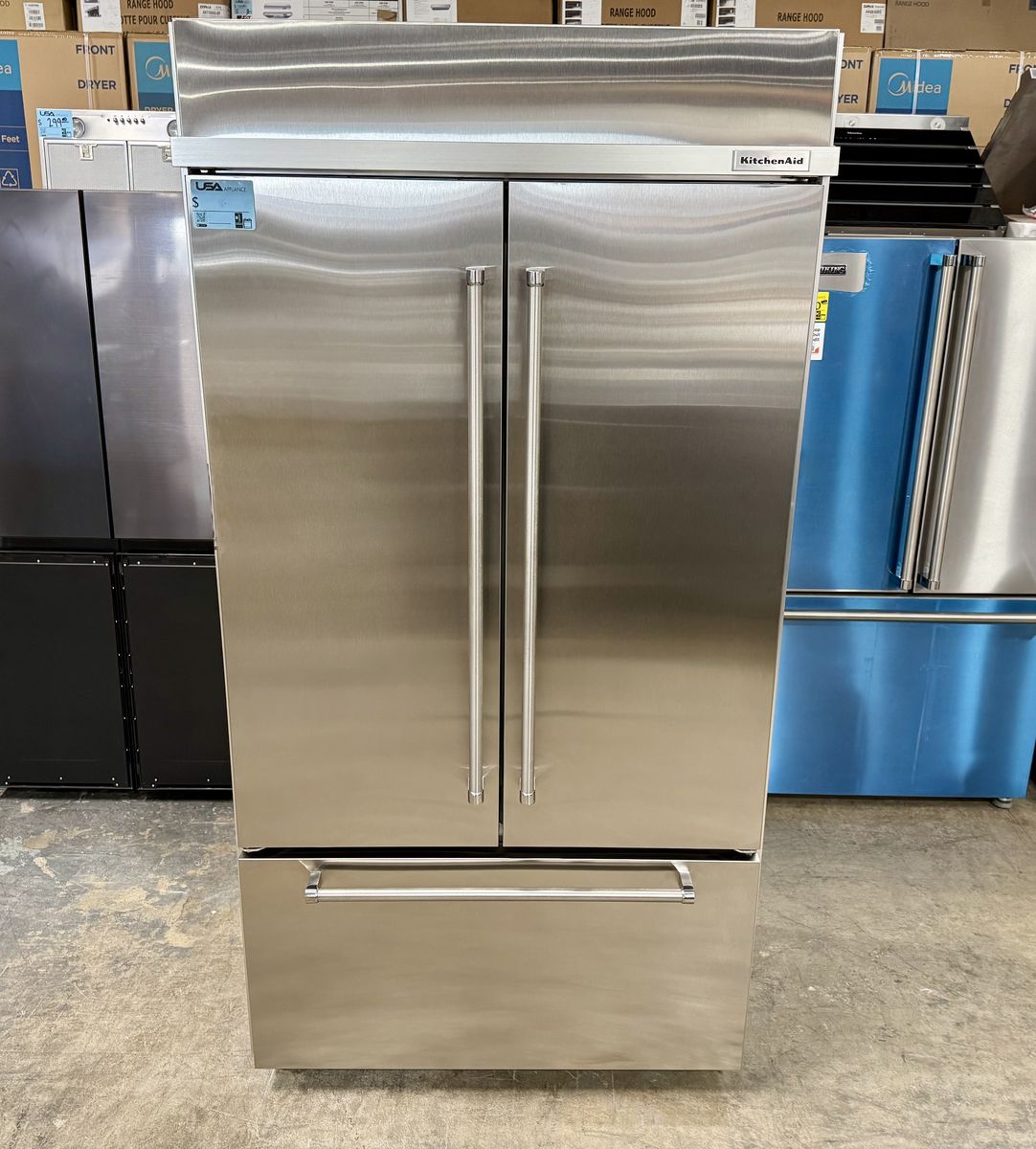 NEW KITCHENAID 42 INCH BUILT IN FRENCH DOOR REFRIGERATOR