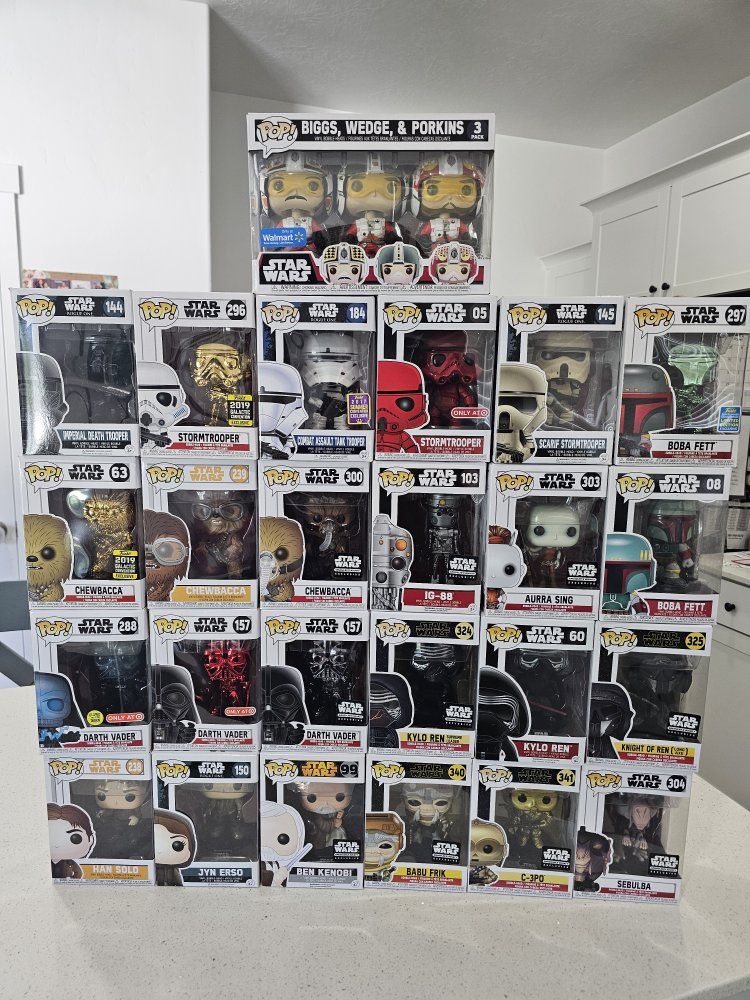 Star Wars funko pops