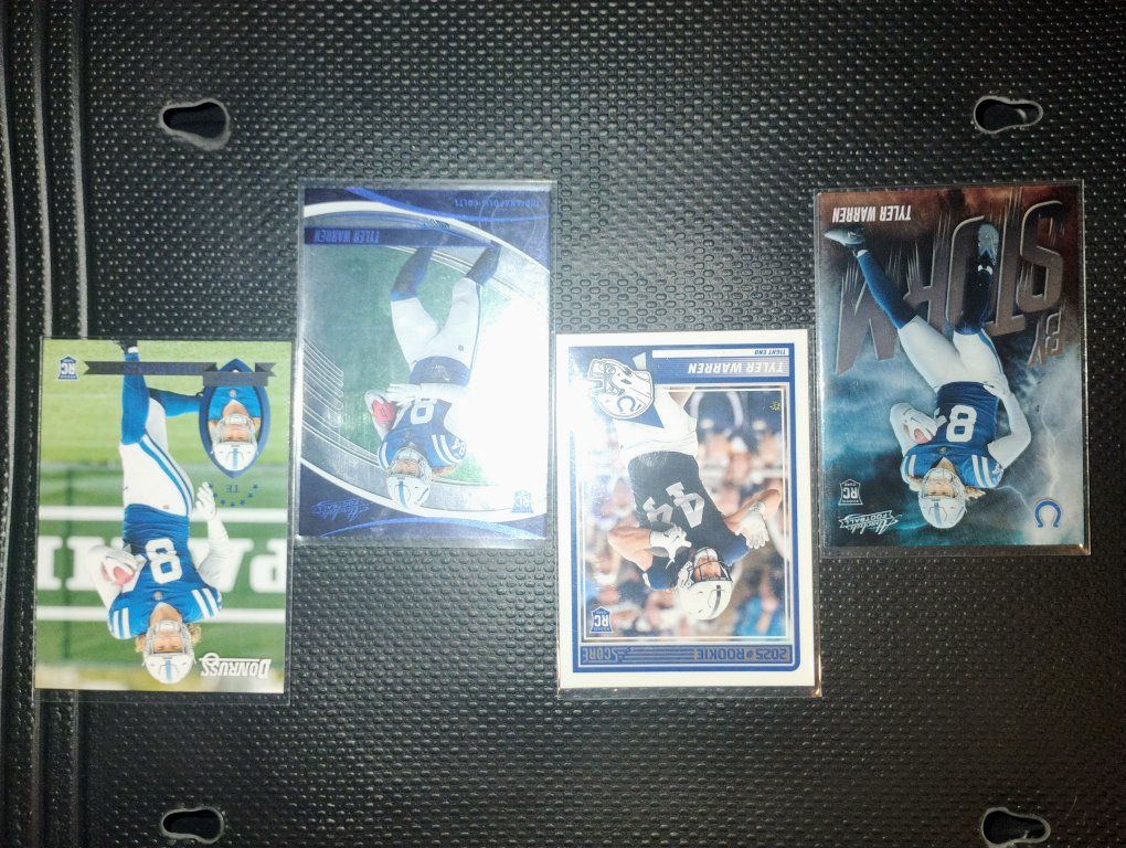 4 Tyler Warren Rookie Cards