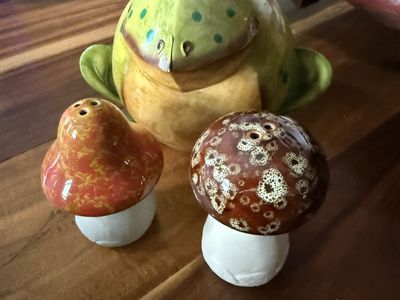 Frog With Salt and Pepper Shakers